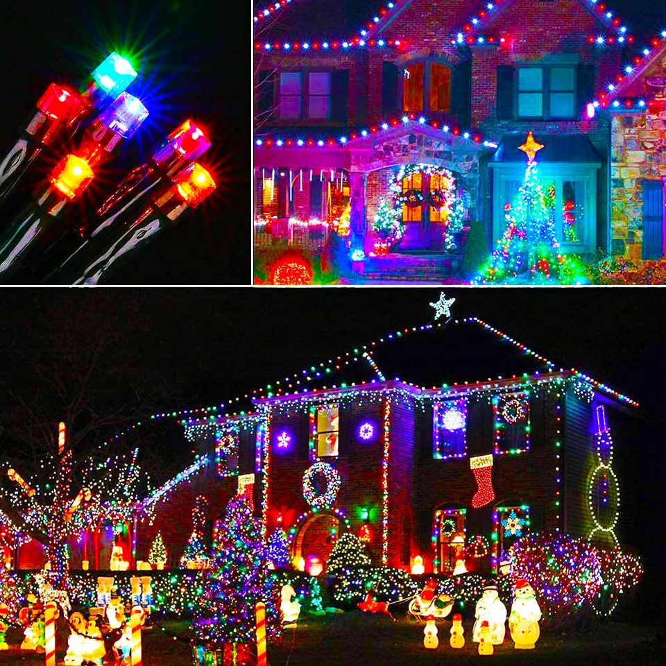 LUCES DE NAVIDAD CON PANEL SOLAR 20 METROS