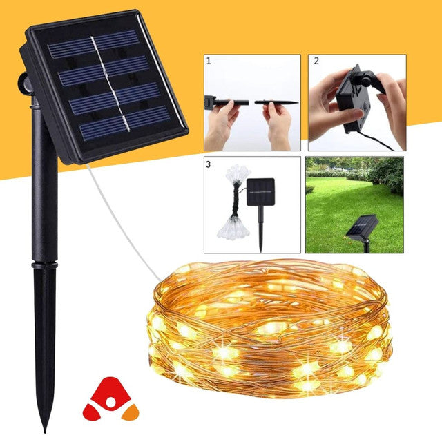🌙 Luces LED Solares 25 m