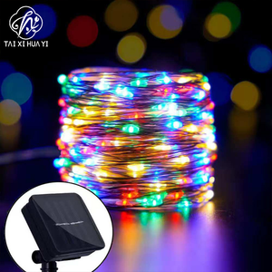 LUCES DE NAVIDAD CON PANEL SOLAR 20 METROS